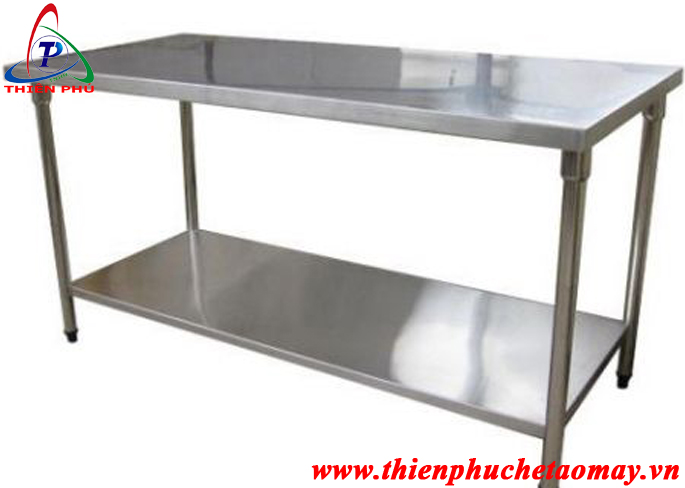 Bàn thao tác Inox hai tầng Bàn thao tác Inox hai tầng